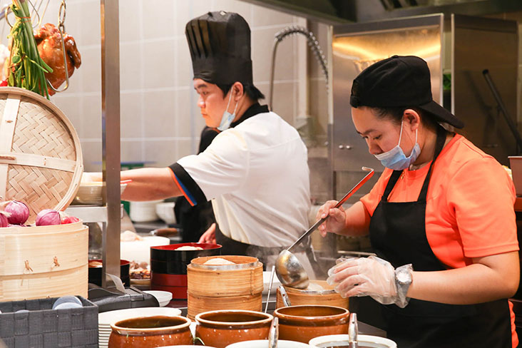 They use chefs to helm the place to maintain the standard of the food.