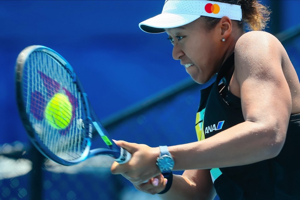 Naomi Osaka of Japan trains ahead of the 2020 Brisbane International tennis tournament at Pat Rafter Arena in Brisbane January 4, 2020. u00e2u20acu201d AFP pic
