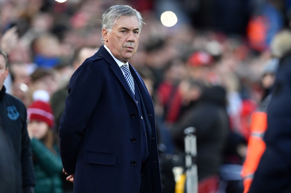 Everton manager Carlo Ancelotti looks on before the FA Cup third round match with Liverpool at Anfield in Liverpool January 5, 2020. u00e2u20acu201d AFP pic