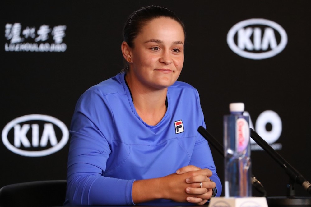 Australiau00e2u20acu2122s Ashleigh Barty attends a press conference ahead of the Australian Open tennis tournament in Melbourne on January 19, 2020. u00e2u20acu201d AFP pic