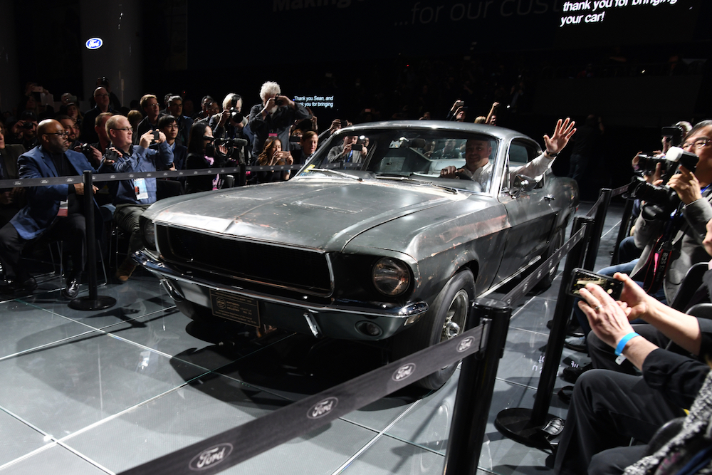 The original Ford Mustang Bullitt that US actor Steve McQueen used in the 1968 thriller film u00e2u20acu02dcBullittu00e2u20acu2122. u00e2u20acu201d Handout via AFP