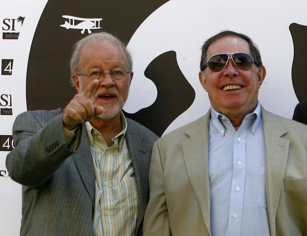US special effects supervisory Douglas Trumbull (left) and visual futurist designer Syd Mead of u00e2u20acu02dcBlade Runner: The final cutu00e2u20acu2122 pose at the Catalonian International film festival of Sitges, October 9, 2007. u00e2u20acu201d AFP pic