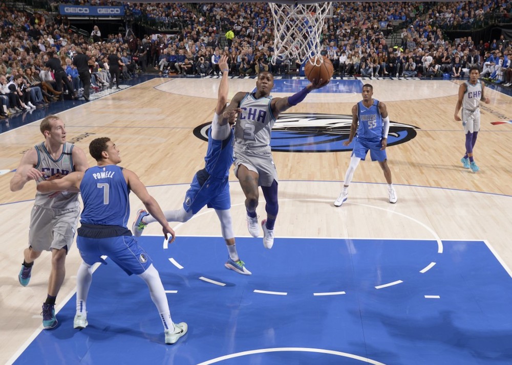 Terry Rozier of the Charlotte Hornets shoots the ball against the Dallas Mavericks at the American Airlines Centre in Dallas January 4, 2020. u00e2u20acu201dAFP pic