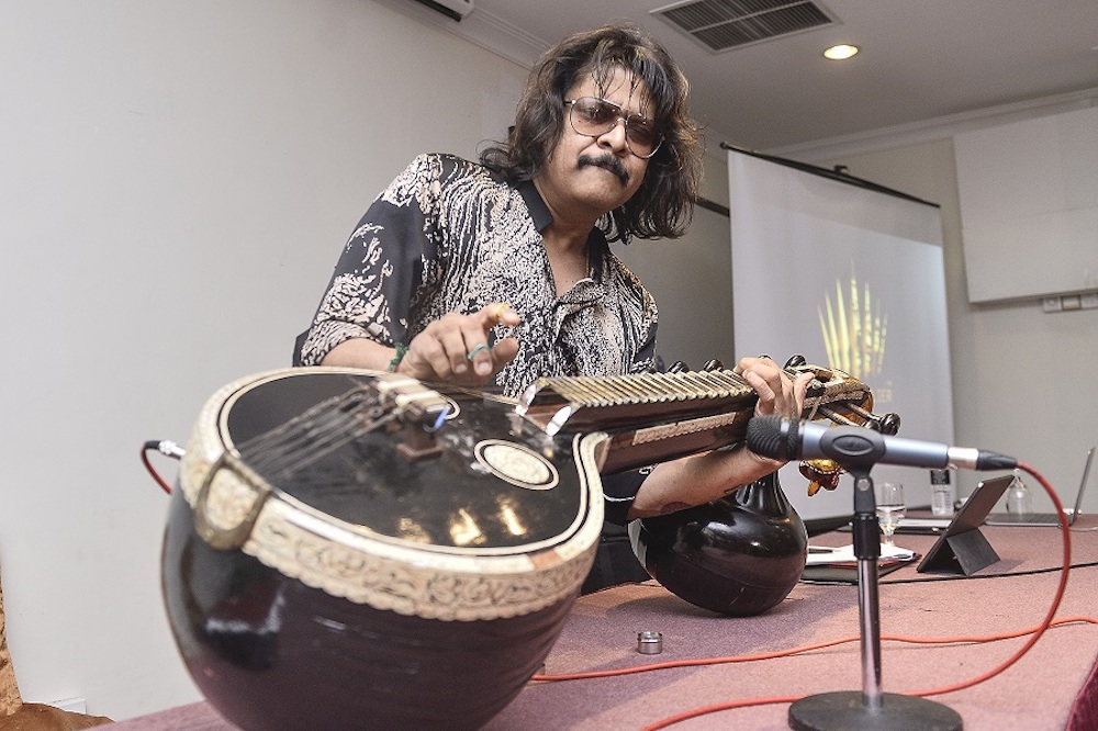 Rajhesh is collaborating with Indah Atelier to launch a line of batik sarees in India and Dubai. — Picture by Miera Zulyana 