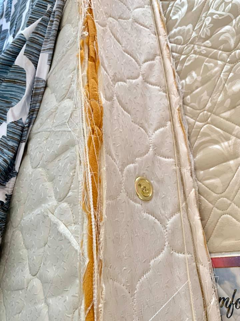 The preloved mattress donated. — Picture courtesy of Facebook/ Lee Siew Yian