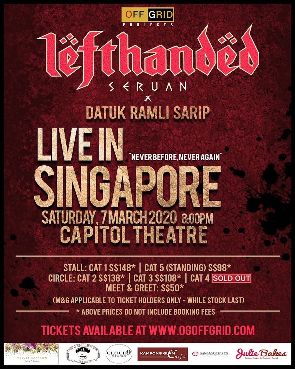 The Seruan concert will be held on March 7 at the Capitol Theatre in Singapore. — Picture via Instagram/ogoffgridprojects 