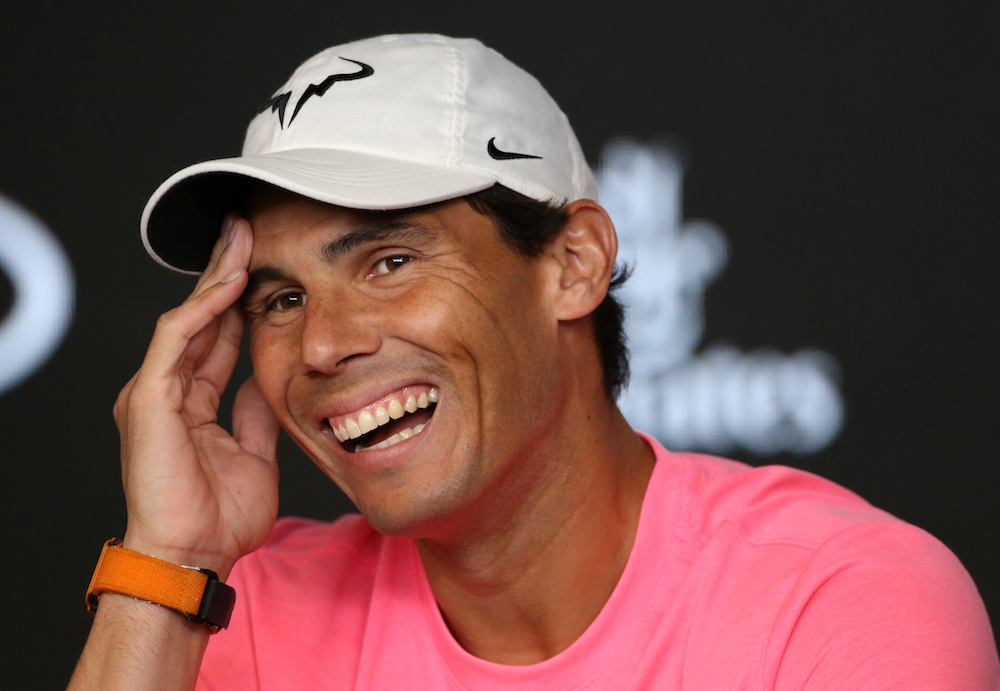 Spainu00e2u20acu2122s Rafael Nadal attends a news conference in Melbourne Park, Melbourne January 18, 2020. u00e2u20acu201d Reuters pic