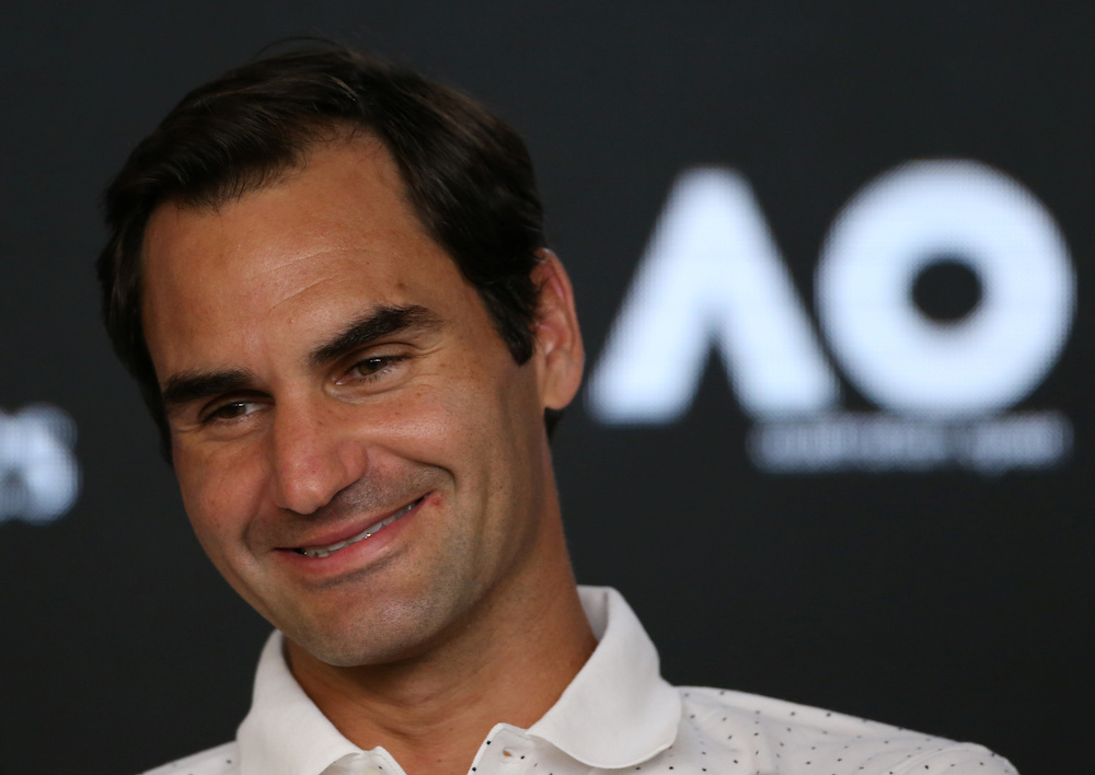 Switzerlandu00e2u20acu2122s Roger Federer attends a news conference in Melbourne January 18, 2020. u00e2u20acu201d Reuters pic