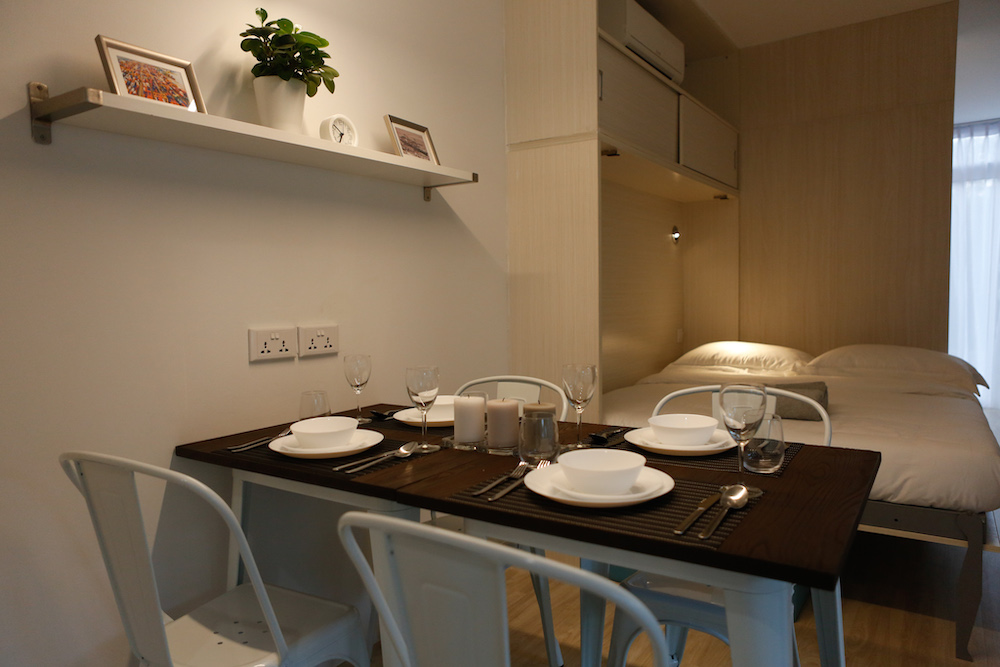 The dining area of the hotel room. — Yong Jun Yuan/TODAY pic
