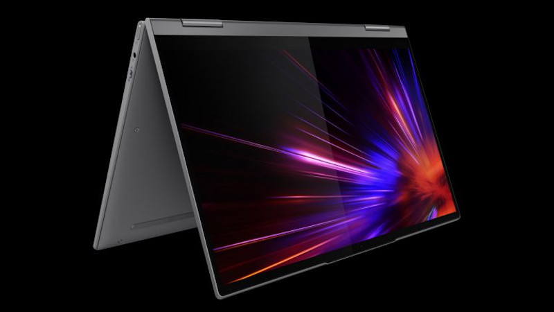The Yoga 5G is Lenovou00e2u20acu2122s first 5G laptop, and is powered by Qualcommu00e2u20acu2122s Snapdragon 8cx along with the X55 5G modem. u00e2u20acu201d Picture via SoyaCincau