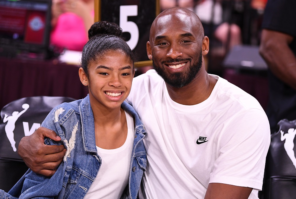 Kobe Bryant is pictured with his daughter Gianna at the WNBA All Star Game at Mandalay Bay Events Centre July 27, 2019. u00e2u20acu201d Picture by Stephen R. Sylvanie-USA TODAY Sports via Reuters