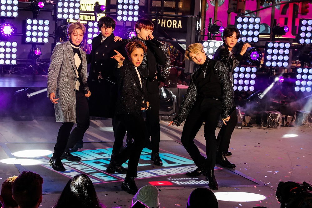 BTS performs during New Year's Eve celebrations in Times Square in the Manhattan borough of New York December 31, 2019. u00e2u20acu201d Reuters pic