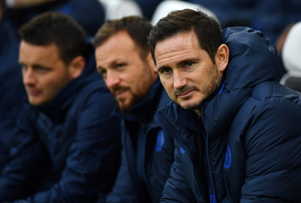 Chelsea manager Frank Lampard with assistant manager Jody Morris before the Premier League match with Brighton and Hove Albion at The American Express Community Stadium in Brighton January 1, 2020. u00e2u20acu201d Reuters pic