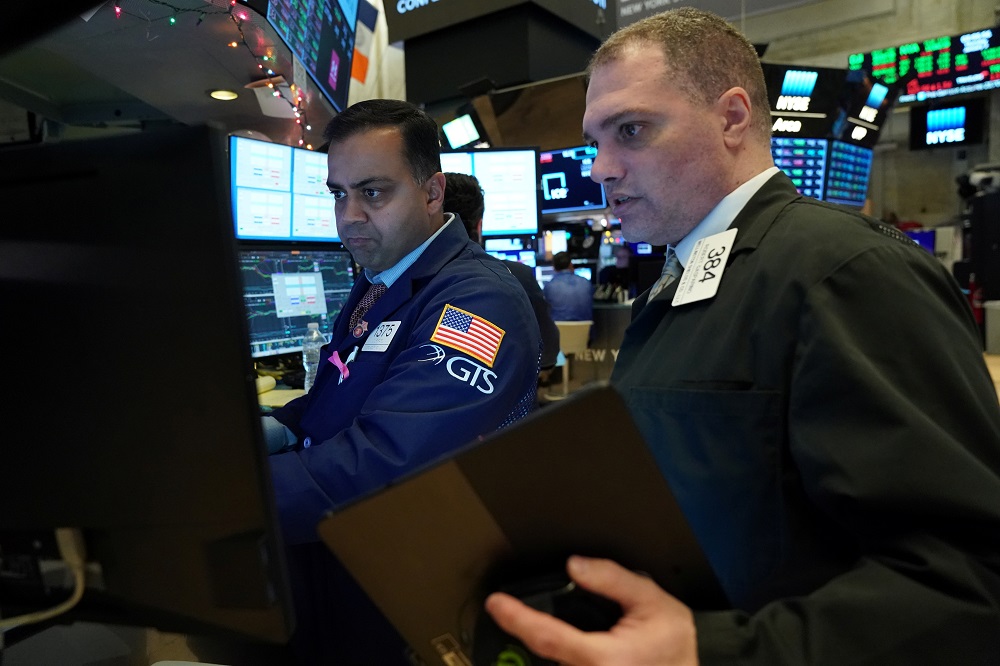 Traders work at the New York Stock Exchange January 2, 2020. u00e2u20acu201d Reuters pic 