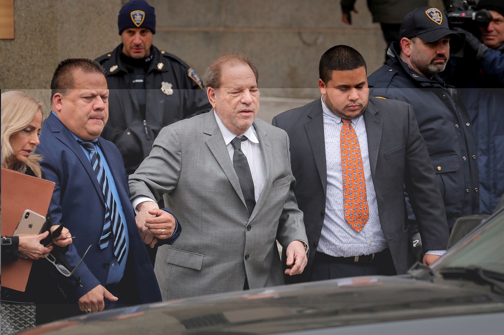 Film producer Harvey Weinstein exits following a hearing in his sexual assault case at New York State Supreme Court in New York December 6, 2019.  u00e2u20acu201d Reuters pic