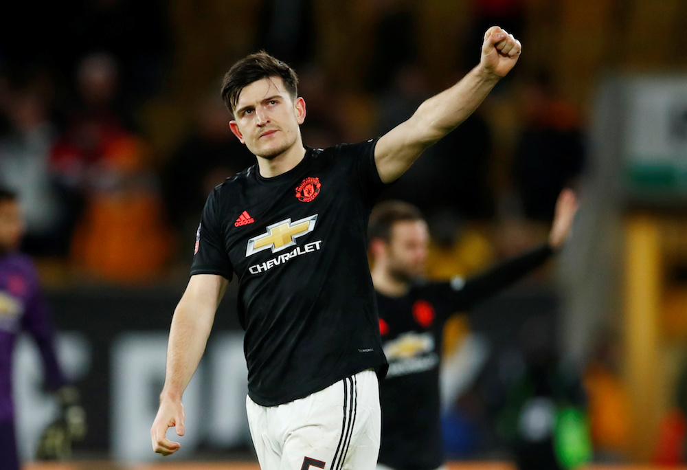 Manchester Unitedu00e2u20acu2122s Harry Maguire reacts after the FA Cup third round match with Wolverhampton Wanderers at Molineux Stadium in Wolverhampton January 4, 2020. u00e2u20acu201d Reuters pic