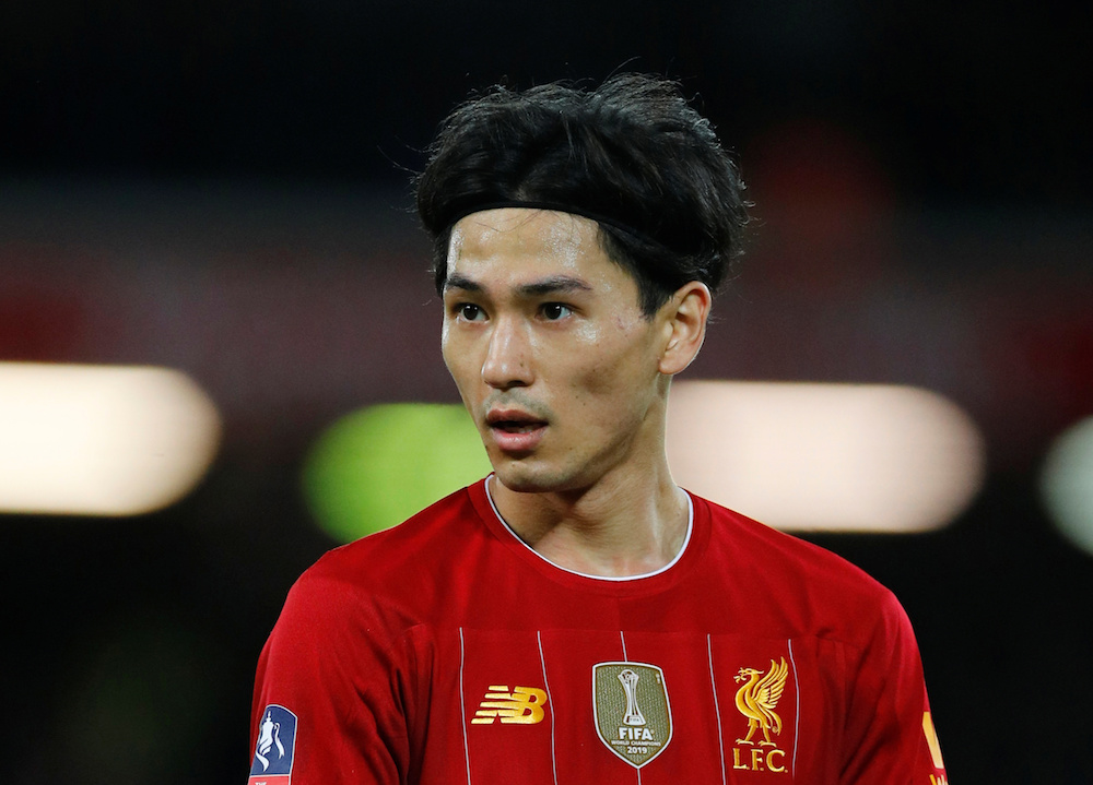 Liverpoolu00e2u20acu2122s Takumi Minamino is seen during the FA Cup third round match with Everton at Anfield in Liverpool January 5, 2020. u00e2u20acu201d Reuters pic