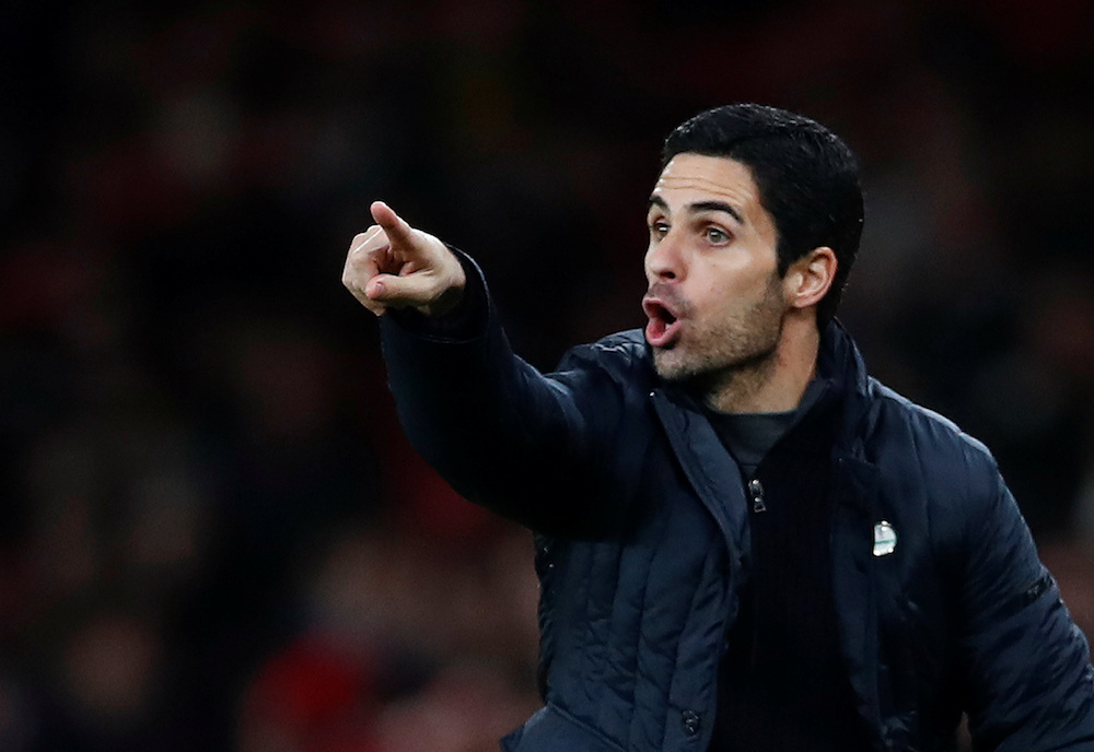 Arsenal manager Mikel Arteta reacts during the FA Cup third round match with Leeds United at Emirates Stadium in London January 6, 2020. u00e2u20acu201d Reuters pic