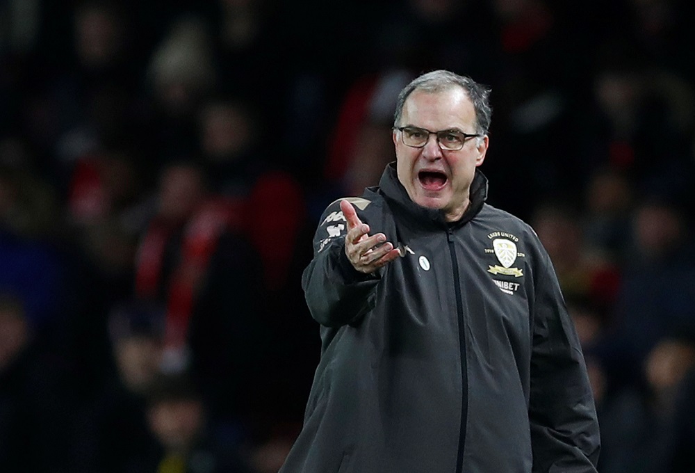 Leeds United manager Marcelo Bielsa reacts during a match against Arsenal at the Emirates Stadium in London January 6, 2020. u00e2u20acu201d Reuters pic