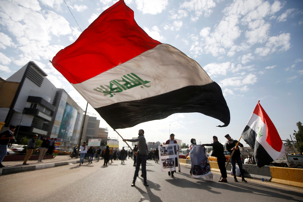 University students attend a protest against the US and Iran interventions, in Basra, Iraq January 8, 2020. u00e2u20acu201d Reuters pic