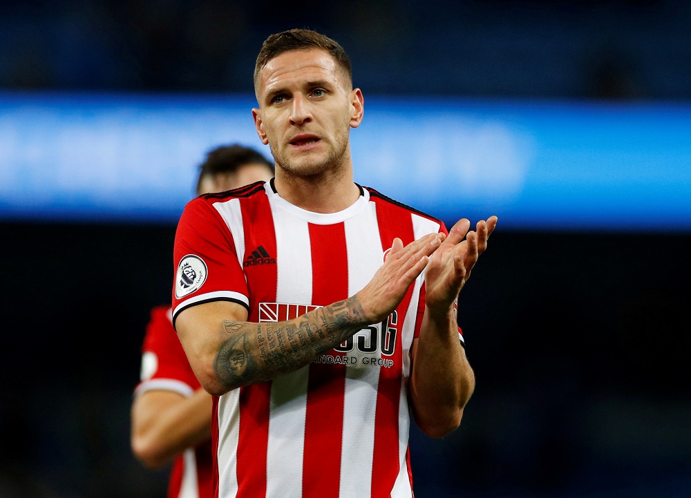 Sheffield United's Billy Sharp applauds fans after the match against Manchester City at the Etihad Stadium in Manchester December 29, 2019. u00e2u20acu201d Reuters pic