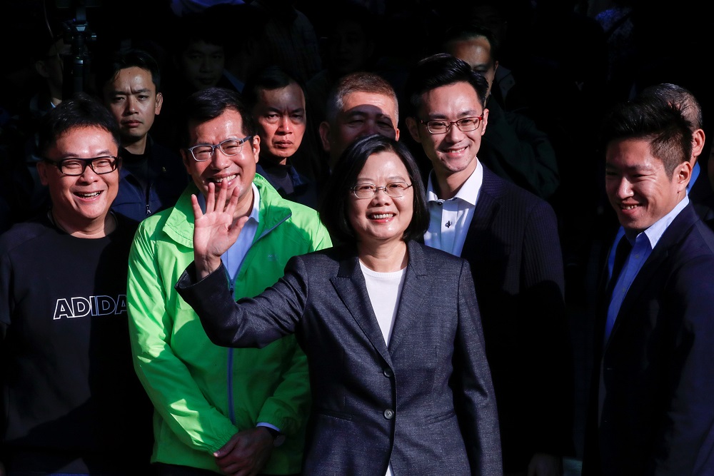 Taiwan President Tsai Ing-wen waves as she arrives to cast her vote at a polling station during general elections in New Taipei City, Taipei January 11, 2020. u00e2u20acu201d Reuters pic