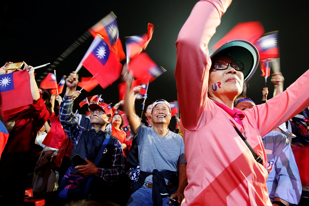 Supporters of Kuomintang partyu00e2u20acu2122s presidential candidate Han Kuo-yu attend an election rally in Kaohsiung, Taiwan January 10, 2020. u00e2u20acu201d Reuters pic