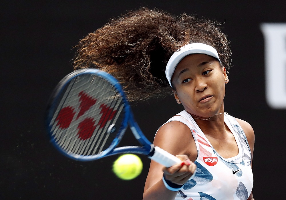 Naomi Osaka in action during the match against Marie Bouzkova in Melbourne January 20, 2020. u00e2u20acu201d Reuters pic