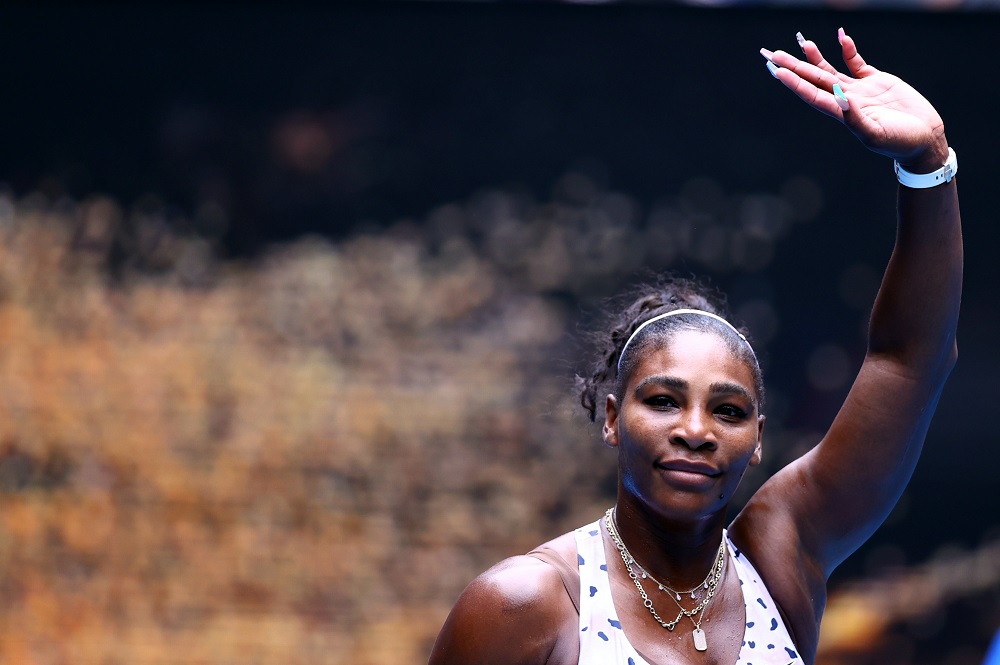 Serena Williams celebrates winning the match against Anastasia Potapova in Melbourne January 20, 2020. u00e2u20acu201d Reuters pic