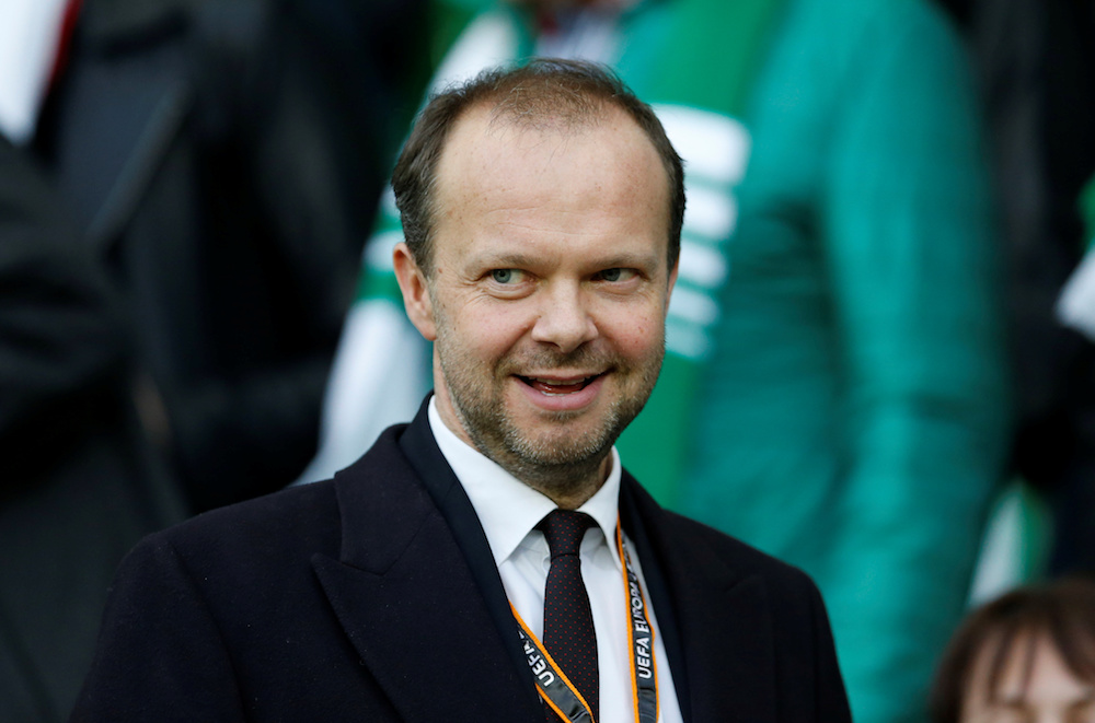 Manchester United executive vice-chairman Ed Woodward in the stands during the Uefa Europa League Round of 32 second leg match with Saint-Etienne at Stade Geoffroy-Guichard in Saint-Etienne, France February 22, 2017. u00e2u20acu201d Action Images pic via Reuters