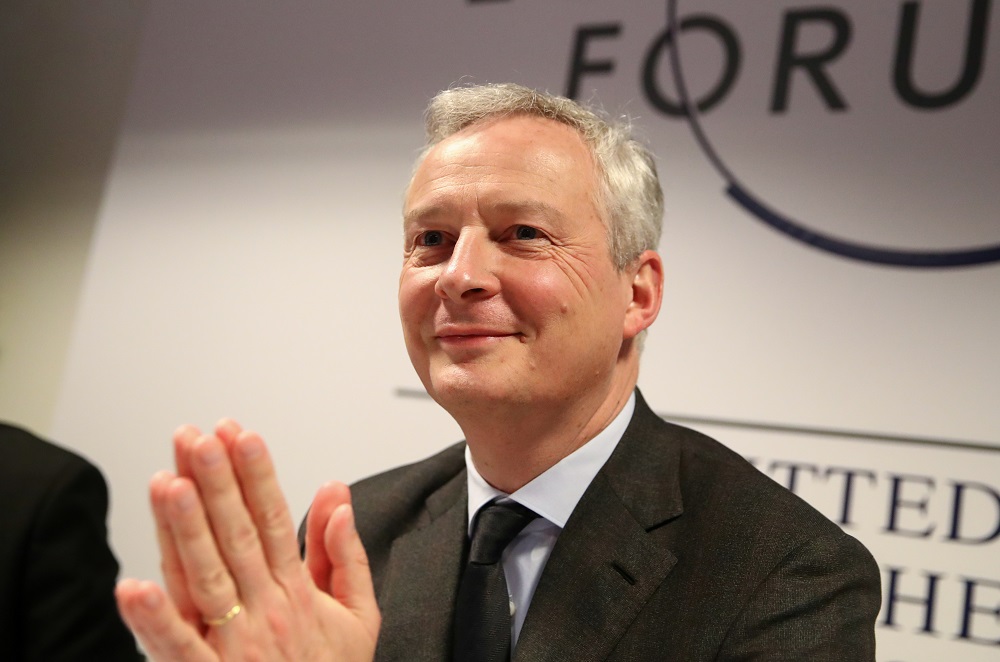 France's Economy Minister Bruno Le Maire addresses a news conference during the 50th World Economic Forum in Davos January 22, 2020. u00e2u20acu201d Reuters pic