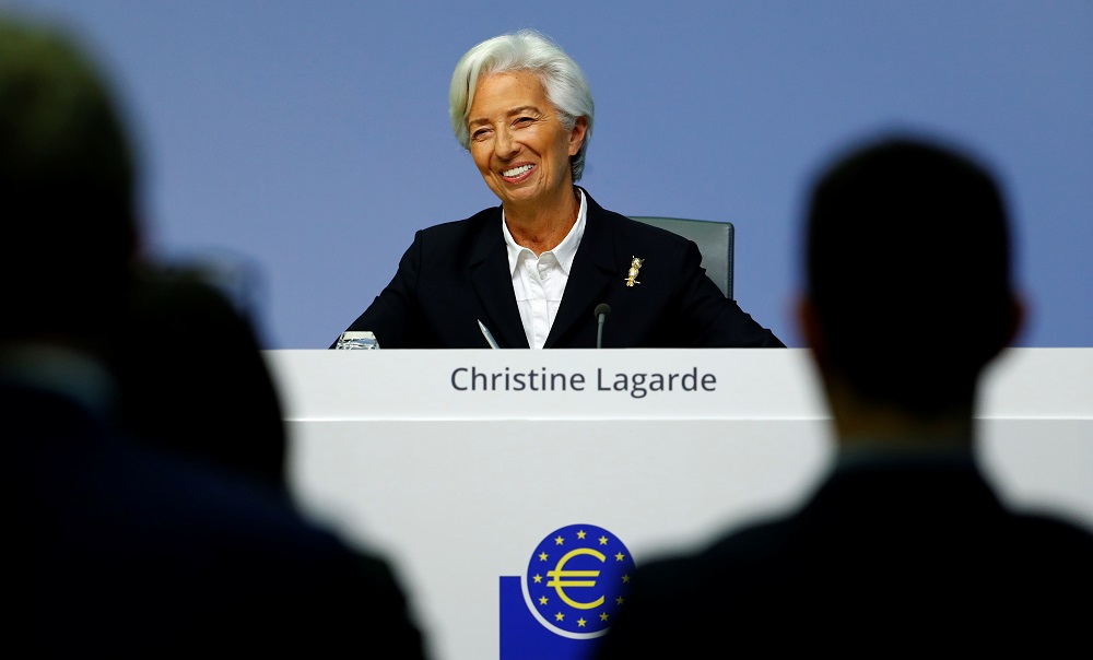 European Central Bank President Christine Lagarde addresses a news conference on the outcome of the meeting of the Governing Council in Frankfurt January 23, 2020. u00e2u20acu201d Reuters pic