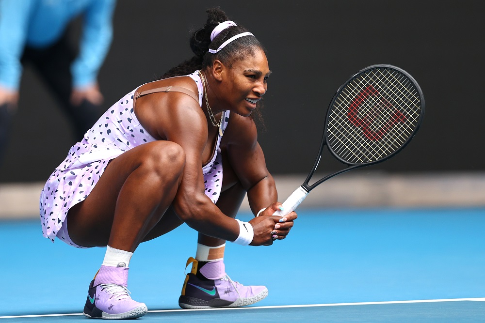 Serena Williams reacts during the match against Qiang Wang during the Australian Open in Melbourne January 24, 2020. u00e2u20acu201d Reuters pic