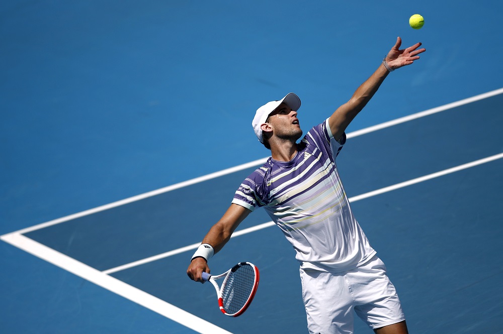Dominic Thiem in action during his match against Gael Monfils at the Australian Open in Melbourne January 27, 2020. u00e2u20acu201d Reuters pic 