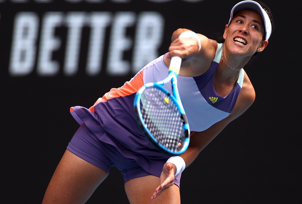 Garbine Muguruza during the match against Kiki Bertens at the Australian Open in Melbourne January 27, 2020. u00e2u20acu201d Reuters pic