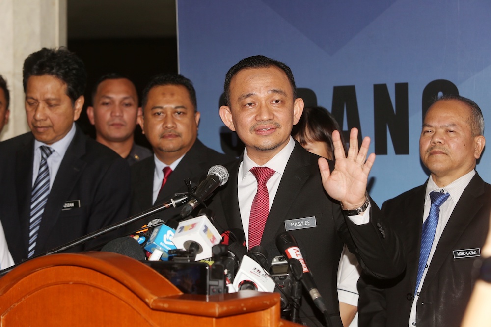 Maszlee Malik announces his resignation as education minister at a press conference in Putrajaya January 2, 2020. — Picture by Choo Choy May