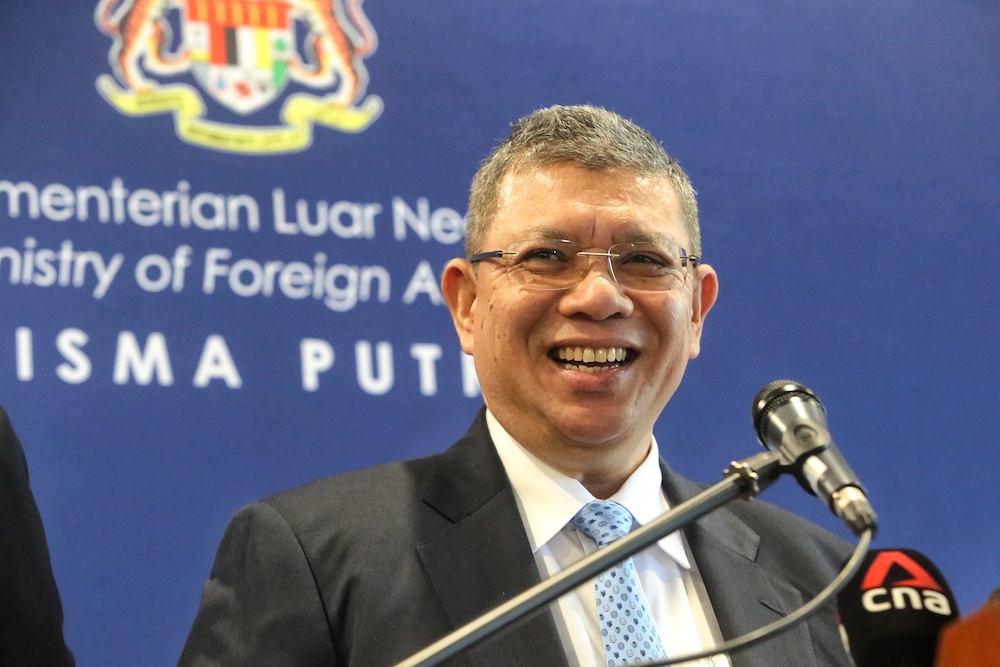 Foreign Minister Datuk Saifuddin Abdullah gives a press conference at the Foreign Ministry in Putrajaya January 3, 2020. u00e2u20acu201d Picture by Choo Choy May