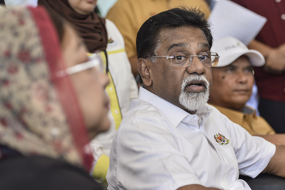 Water, Land and Natural Resources Minister Datuk Dr Xavier Jayakumar launches the Restoration, Reclamation and Rehabilitation Through Tree Planting Programme in Klang January 5, 2020. u00e2u20acu201d Picture by Miera Zulyana