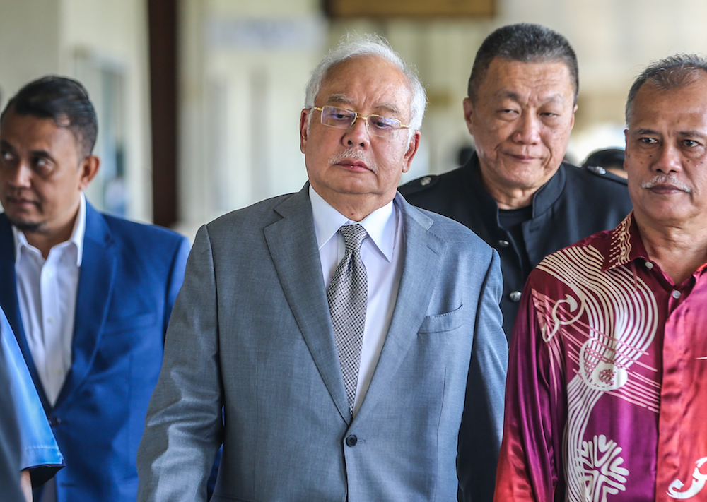 Former prime minister Datuk Seri Najib Razak is pictured at the Kuala Lumpur High Court January 8, 2020. u00e2u20acu201d Picture by Firdaus Latif
