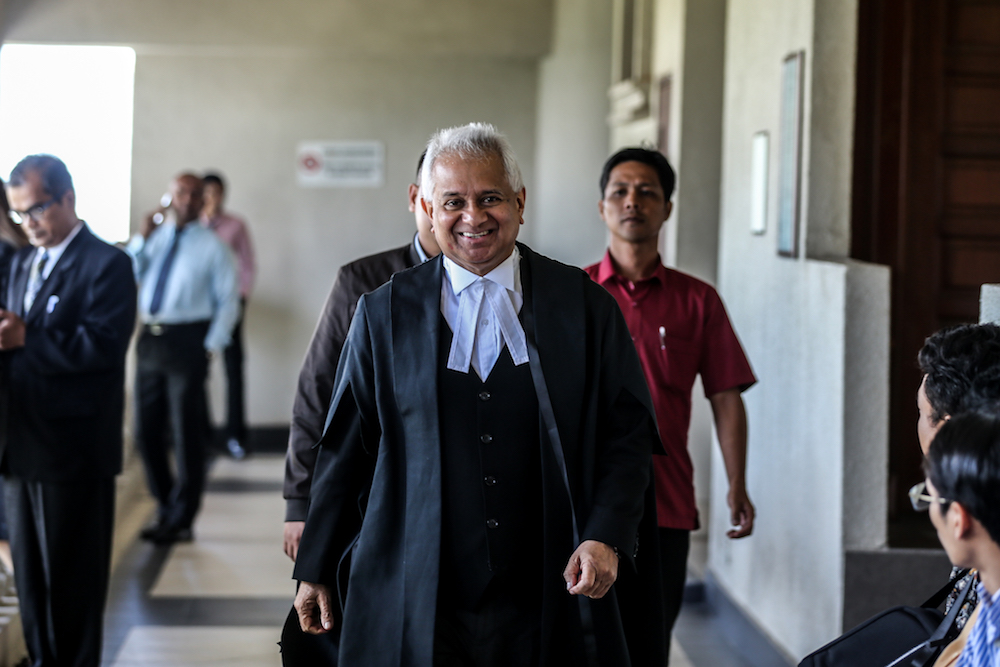 Attorney General Tan Sri Tommy Thomas is pictured at the Kuala Lumpur High Court January 8, 2020. u00e2u20acu201d Picture by Firdaus Latif