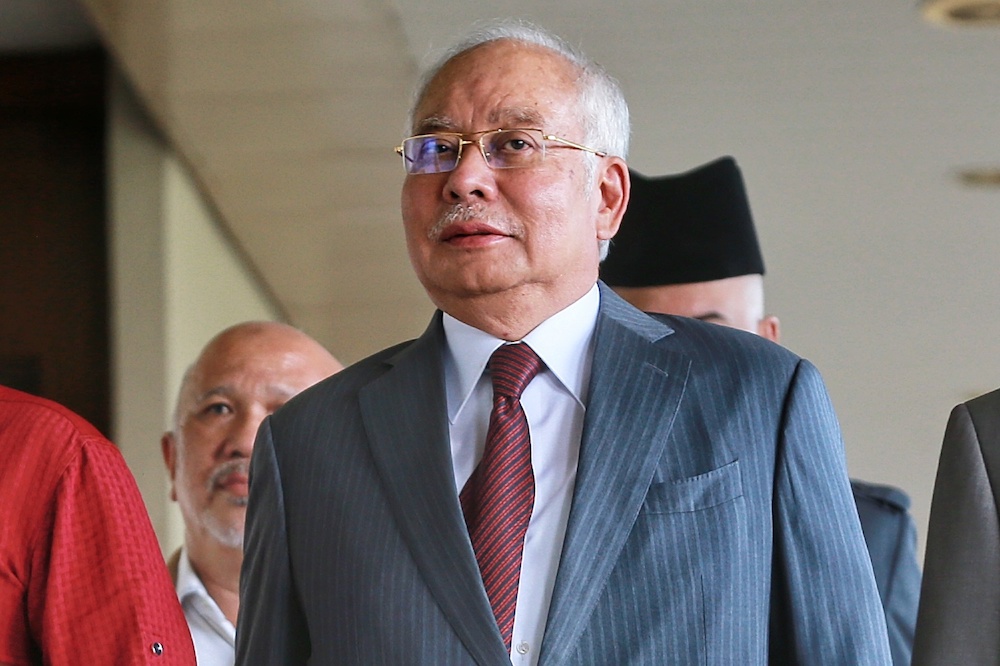 Former prime minister Datuk Seri Najib Razak is pictured at the Kuala Lumpur High Court January 9, 2020. u00e2u20acu201d Picture by Ahmad Zamzahuri
