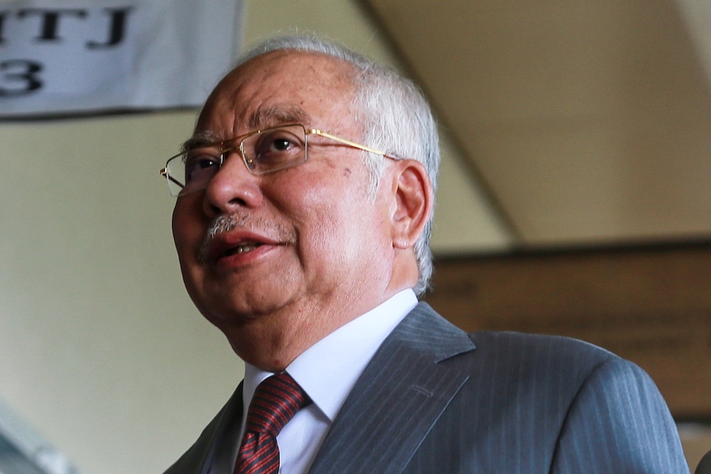 Former prime minister Datuk Seri Najib Razak is pictured at the Kuala Lumpur High Court January 9, 2020. u00e2u20acu201d Picture by Ahmad Zamzahuri
