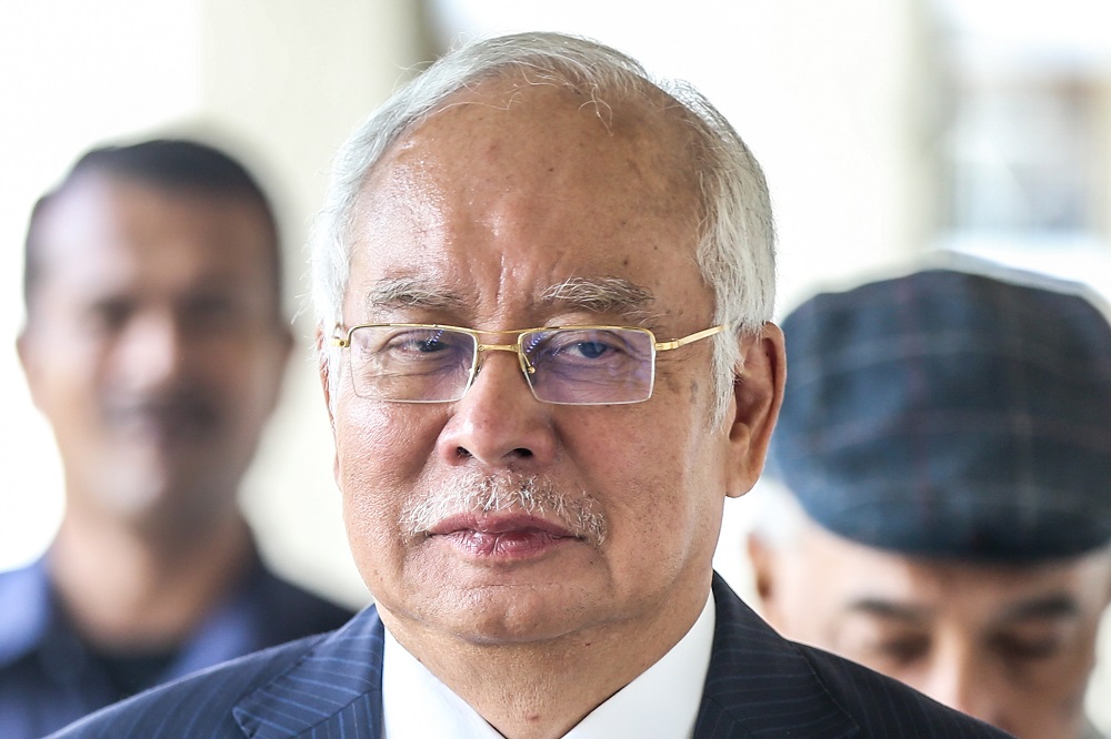 Former prime minister Datuk Seri Najib Razak is pictured at the Kuala Lumpur High Court January 20, 2020. u00e2u20acu201d Picture by Firdaus Latif
