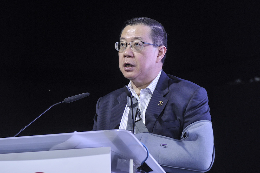 Finance Minister Lim Guan Eng delivers his speech during the launch of u00e2u20acu02dcCashless Ecosystem for Cyberjayau00e2u20acu2122 with Malaysia National QR at RekaScape in Cyberjaya, January 20, 2020. u00e2u20acu201d Picture by Shafwan Zaidon
