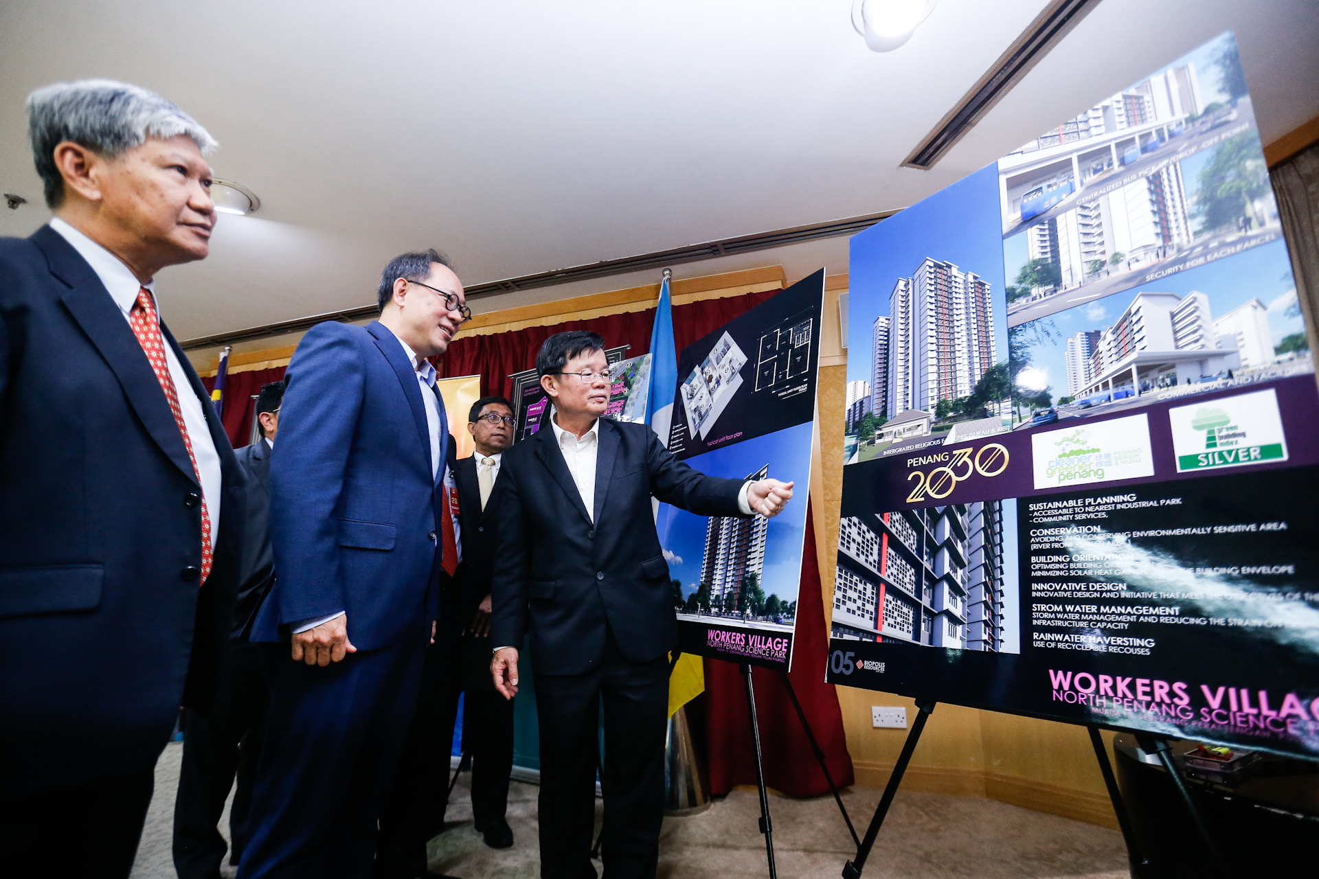 Penang Chief Minister Chow Kon Yeow during the agreement exchange between Penang Development Corporation and Biopolis Resources Sdn Bhd at Komtar January 20, 2020. — Picture by Sayuti Zainudin