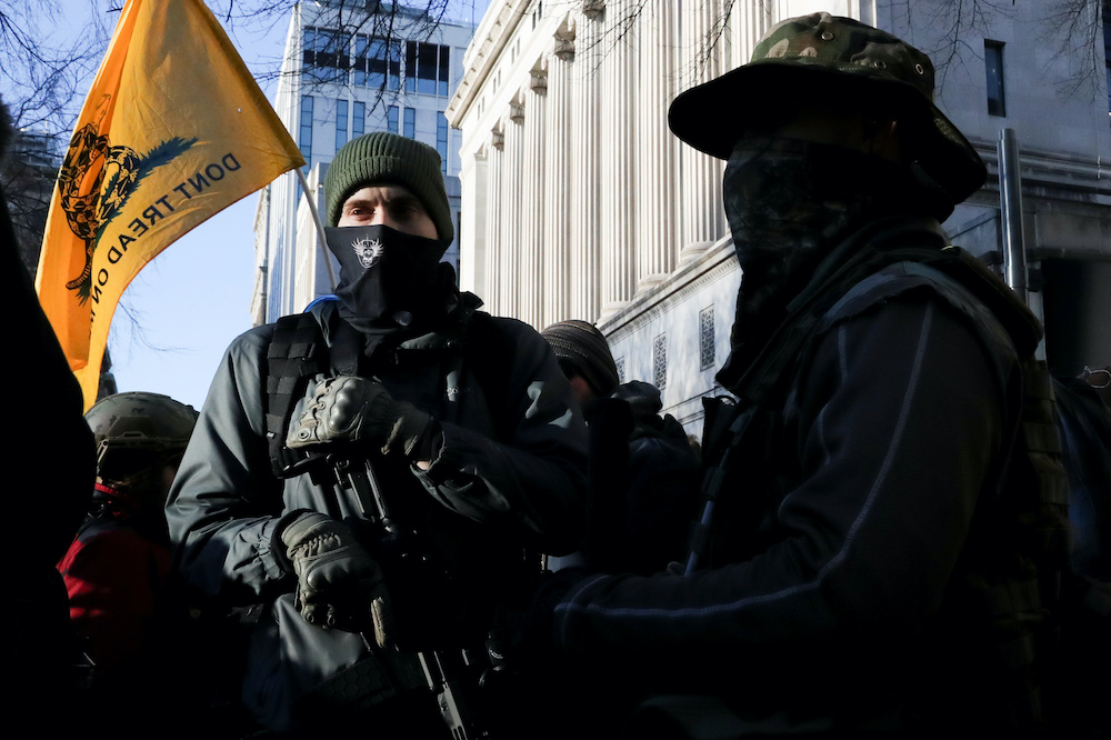 People take part in a rally against the Virginia Democrats' plan to pass gun legislation, at the Virginia State Capitol building, in Richmond January 20, 2020. u00e2u20acu201d Reuters pic