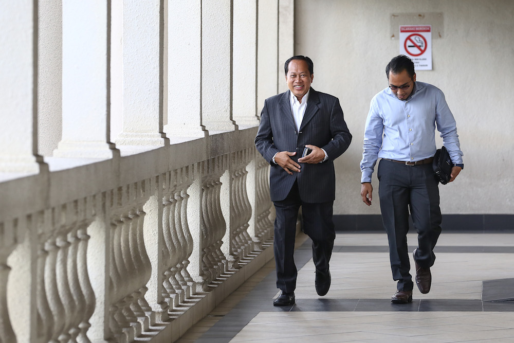 Datuk Seri Ahmad Maslan is pictured at the Kuala Lumpur High Court January 21, 2020. u00e2u20acu201d Picture by Yusof Mat Isa