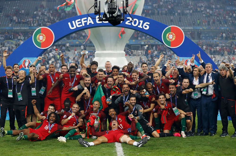 Portugal came out on top four years ago in France as they beat the host nation 1-0. u00e2u20acu201d Reuters pic
