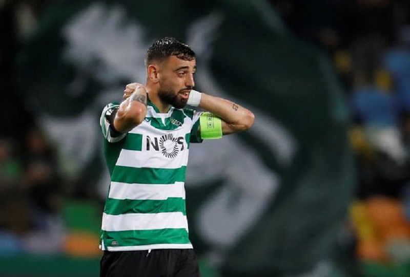 Sporting Lisbonu00e2u20acu2122s Bruno Fernandes. u00e2u20acu201d Reuters pic