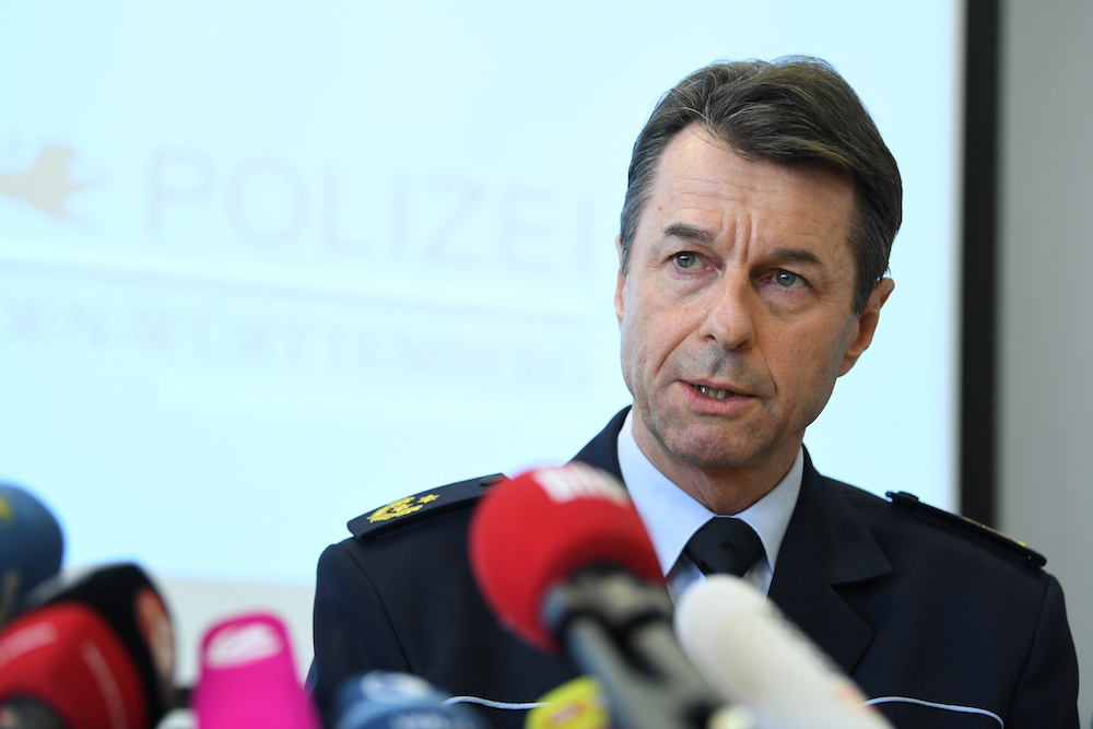 Bernhard Weber, police president of the city of Ulm, speaks at a news conference regarding the arrest of a nurse of the Ulm University Clinic in Ulm, Germany, January 30, 2020. u00e2u20acu201d Reuters pic